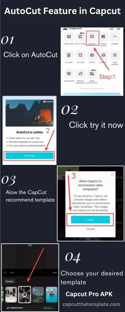 Autocut feature in capcut