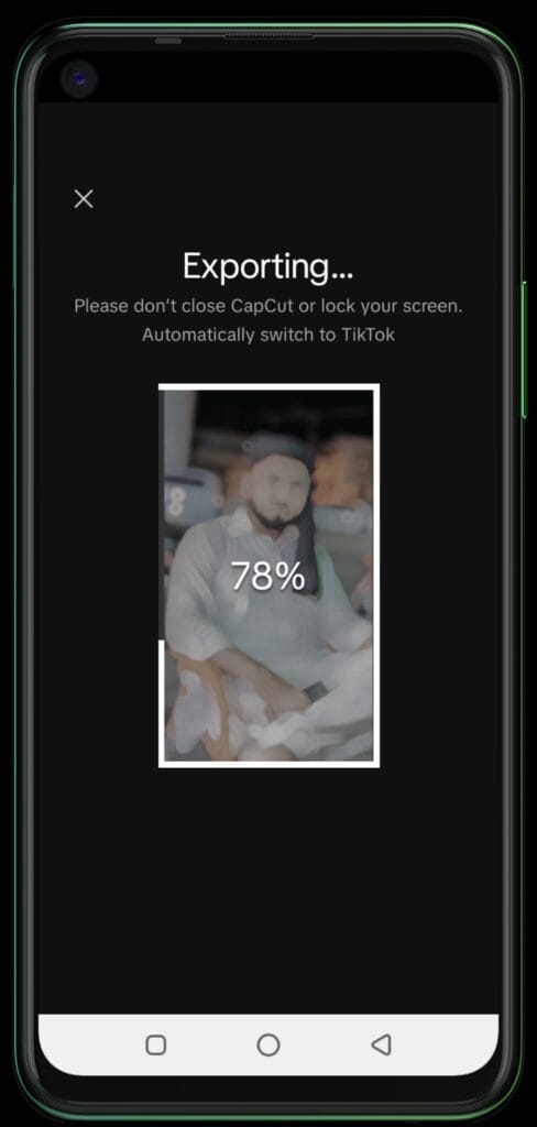 Click to export your video in high quality export your video