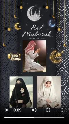 eid mubarak capcut templates