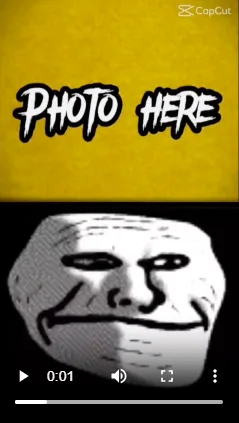 Troll Face CapCut Template