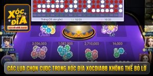 cac lua chon cuoc trong xoc dia xocdia88 khong the bo lo